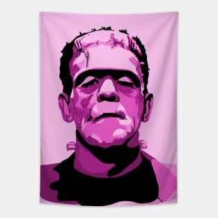 Boris Karloff as Frankenstein's Monster Pink Tapestry