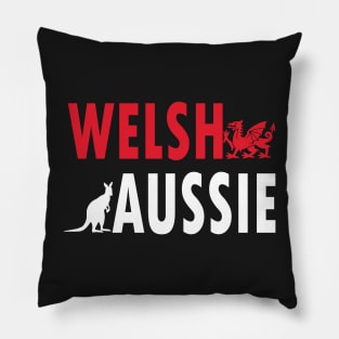 Welsh Aussie (for dark backgrounds) Pillow