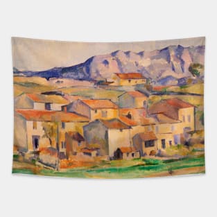 Hamlet in Payennet near Gardanne by Paul Cezanne Tapestry