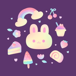 Cute Gradient Bunny T-Shirt