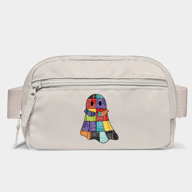 Bandana Boo Patchwork Ghost with cute Collar and Coquette Bow by Luxinda
