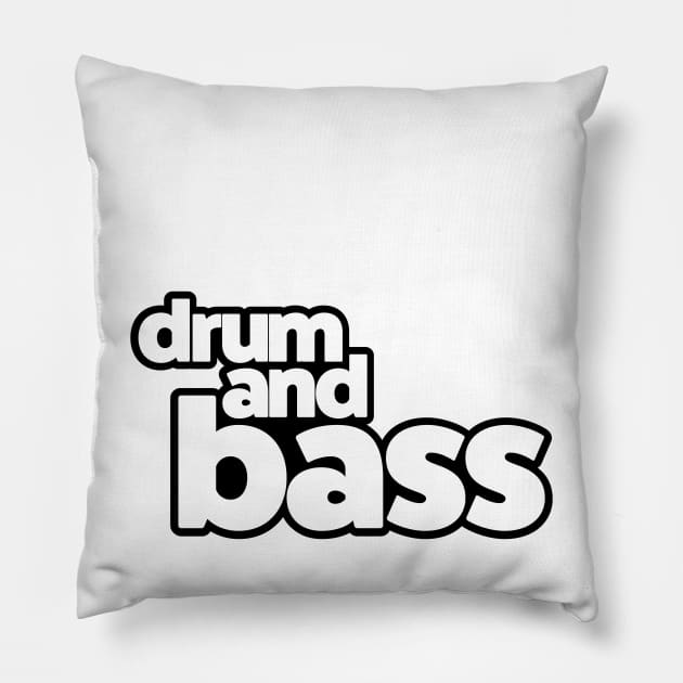 Drum and Bass Pillow by onscreengraphics