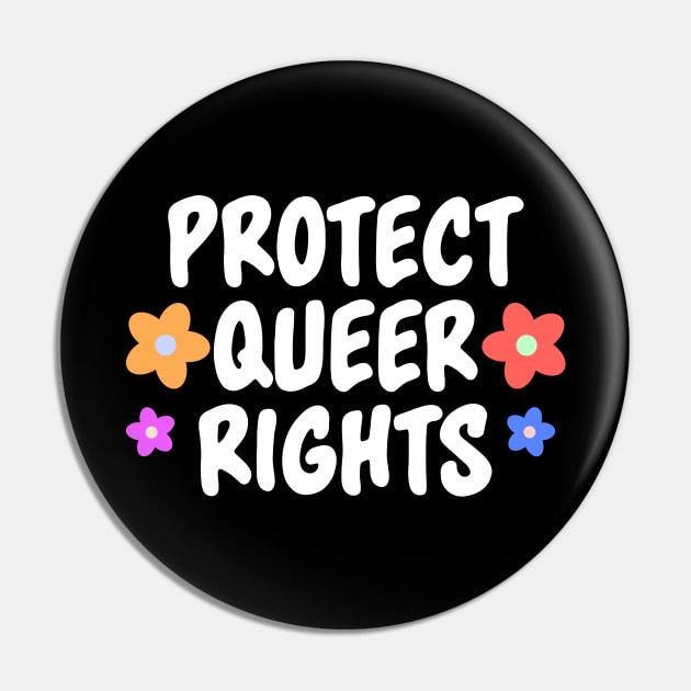 Protect Queer Rights - LGBTQ Pin by Football from the Left
