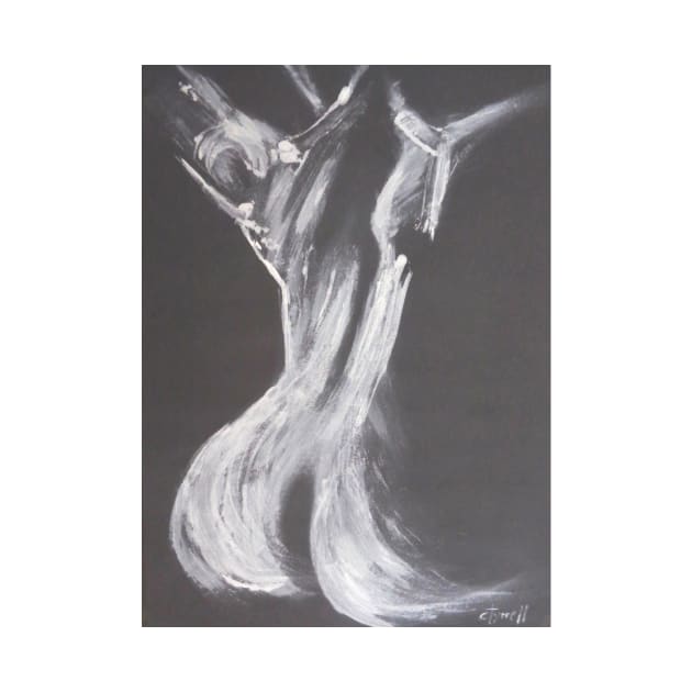 Black and White Back 2 - Female Nude by CarmenT