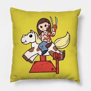 X-23 on a pony Pillow