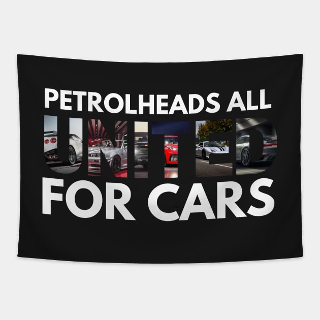 Petrolheads all united for cars Tapestry by MOTOSHIFT