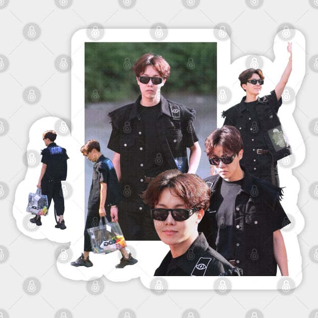 BTS J-Hope Airport Fashion - Bts Jhope - Sticker