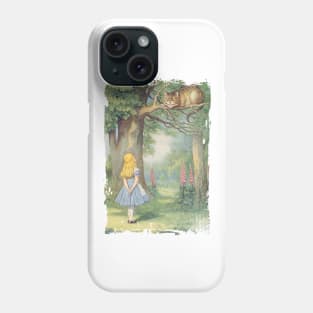 John Tenniel Wonderland-Cheshire Cat Phone Case