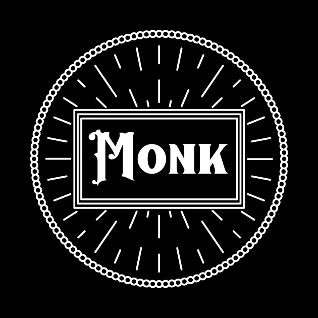 DnD Monk - Dark by banditotees