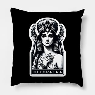 Royal Majesty: Cleopatra in Her Crown Egyptian Queen's Pillow