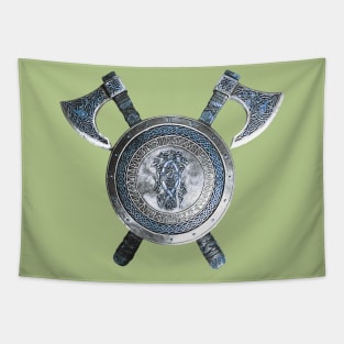 viking shield Tapestry