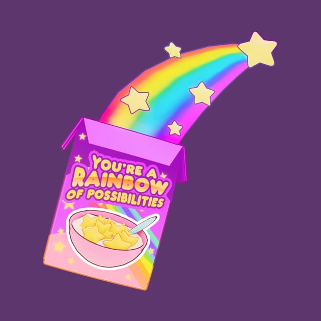 You are a rainbow of possibilities cereal by VelvepeachShop