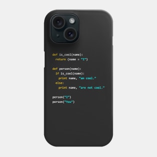 Cool Python Developer Phone Case