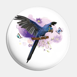 Hyacinth macaw Pin