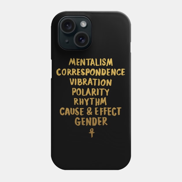 7 Hermetic Principles : Ancient Egypt - Kemet Phone Case by hybridgothica