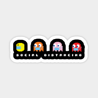Social Distancing Pacman Magnet