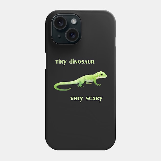 Tiny Dinosaur, Very Scary Phone Case by KeeganCreations