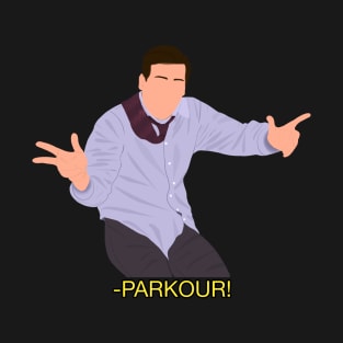 Office Michael Scott Parkour Meme Fan Art T-Shirt