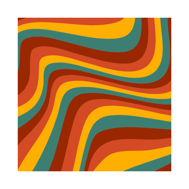 70's groovy wavy pattern by maryamazhar7654