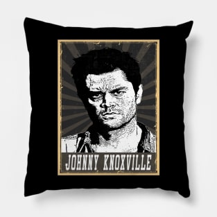 80s Style Johnny Knoxville Pillow