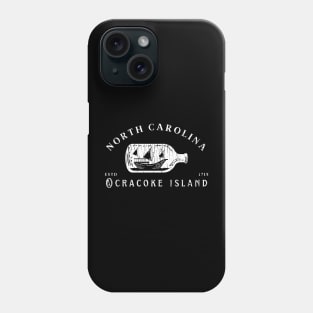 Ocracoke Island, North Carolina Pirate Ship in a Bottle Phone Case