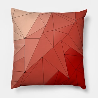 Valentine colors triangle mosaic Pillow