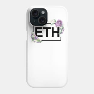 Ethereum Orchid Border Black Phone Case