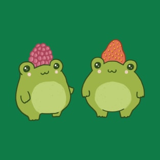 Berry Buddies Two Frog Friends, Strawberry and Raspberry Buddies T-Shirt