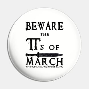 Funny Pi Day Shakespeare Pin