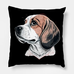 Beagle Valentine's Day Pillow