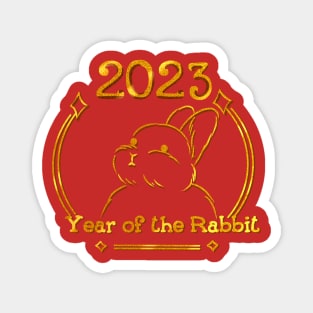 Year of the rabbit gold Magnet