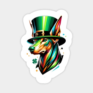 Pharaoh Hound Celebrates Saint Patrick's Day Magnet