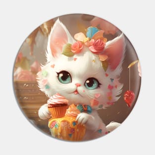 Cute Dessert Kitty 1 Pin