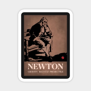 Sir Isaac Newton Apple Gravity Poster Magnet