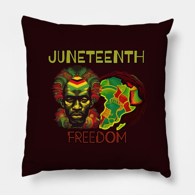 juneteenth, black pride, african american history Pillow by Pattyld