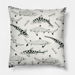 Shark Pattern Pillow