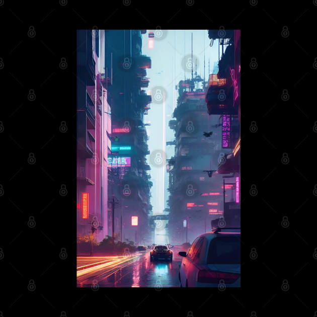 Abstract Cyberpunk City by Voodoo Production