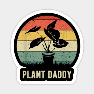 Plant Dady Nature Botanical Gardener Plant Dad Gardening Magnet