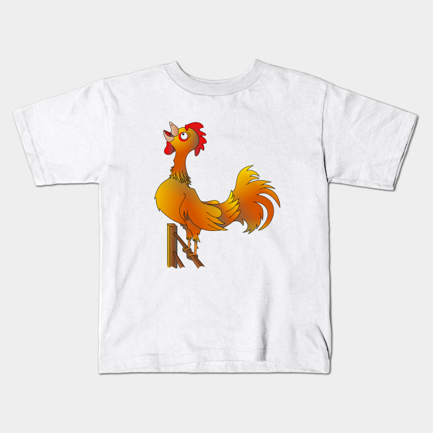 Bantam Rooster crowing - Cute Bird - Kids T-Shirt | TeePublic Bantam Rooster crowing - Cute Bird - Kids T-Shirt | TeePublic