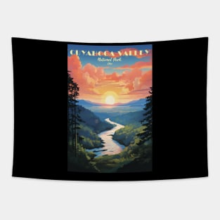 Cuyahoga Valley National Park Travel Poster Tapestry