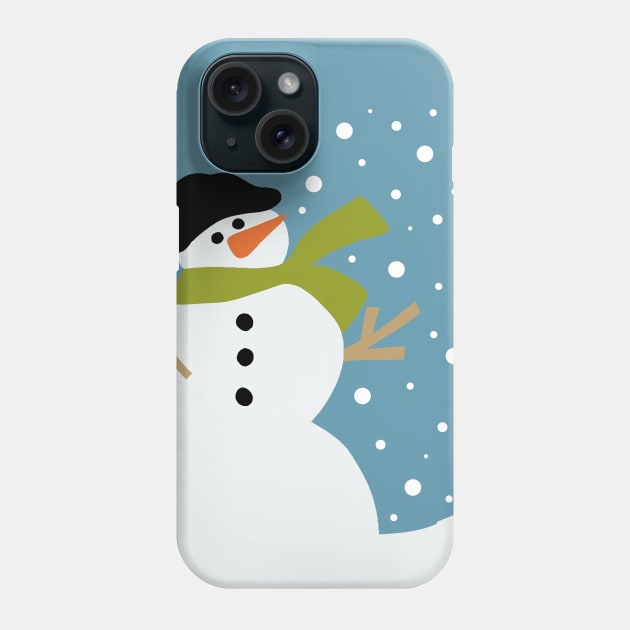 Cute snowman Phone Case by valentinahramov