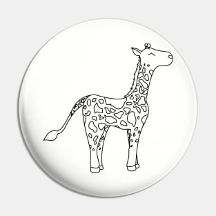 Happy Giraffe Design Pin