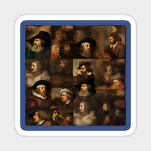 Rembrandt Paintings Mashup Magnet