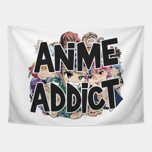 Anime Addict Tapestry by Hunter_c4 "Click here to uncover more designs"