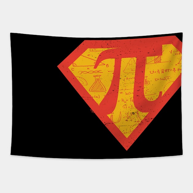 Super hero Scientist Mathematic Lover Pi Day 3.14 Science Teacher Tapestry by Hogary Art