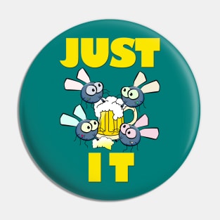 Bugs Sipping Beer Pin