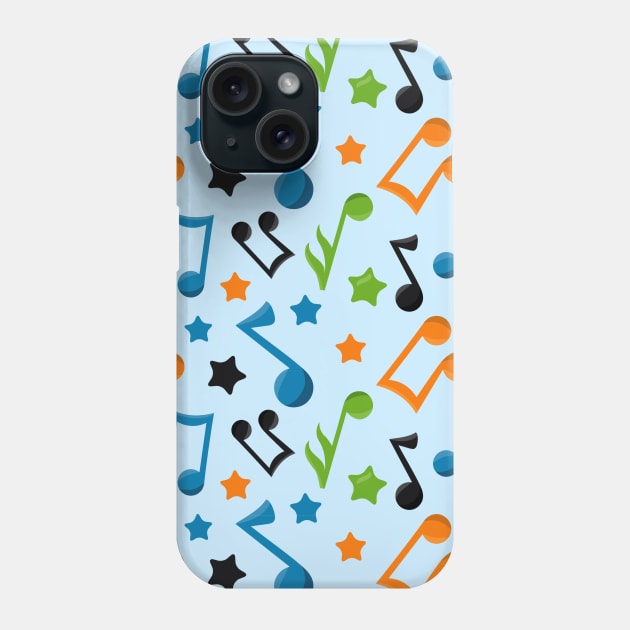 Music Notes Pattern Phone Case by epiclovedesigns