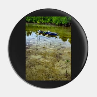 Boat in the mangrove lake Pin