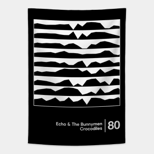 Echo & The Bunnymen - Minimalist Style Graphic Artwork Tapestry