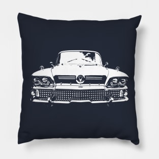 Buick Riviera 1950s American classic car monoblock white Pillow